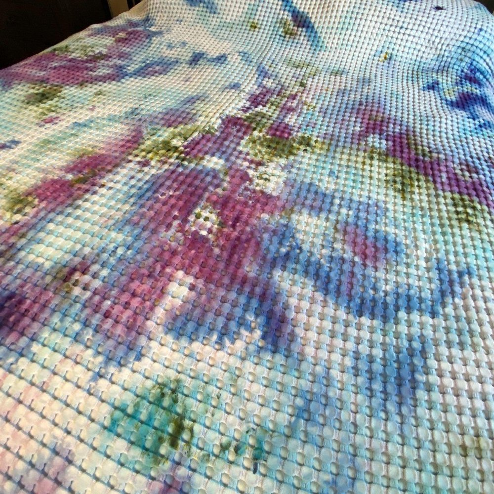 Dyed Waffle Weave Queen Blanket - Picture 2 of 5